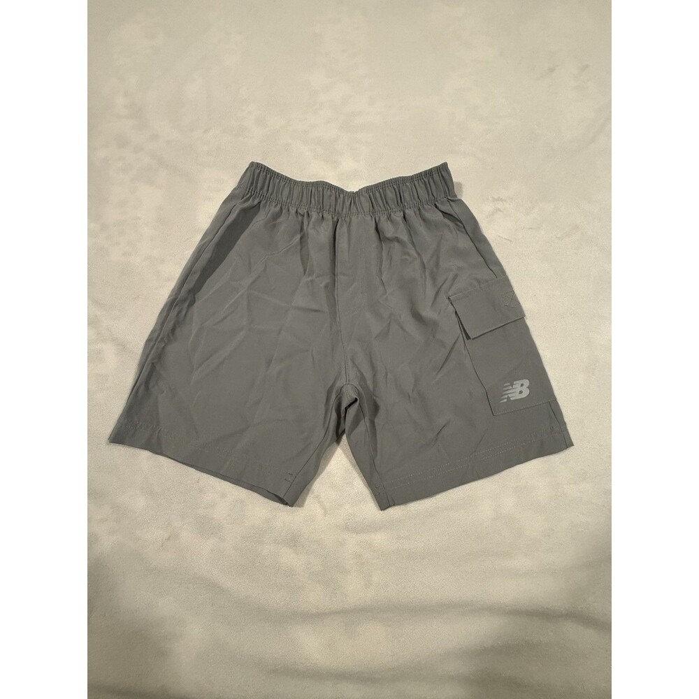 New Balance Grey Athletic Shorts w/ Pockets - Youth Boys size‎ 8 - Long Inseam